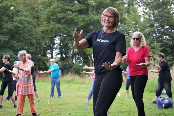 Trainerin Ulrike Oenning führte gekonnt durch die Übungen.