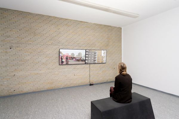 Installationsansicht von Helin Sezen Korkmaz Werk "Strategies Against Architecture, 2023". Foto: Max Mauro Schmid
