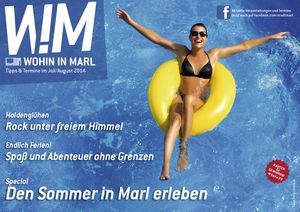 Ab dem 1. Juli liegt der neue Veranstaltungskalender WOHIN IN MARL in vielen Stellen im gesamten Stadtgebiet aus.