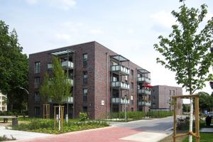 Das Wohnen in Marl ist bei vielen Menschen beliebt. Das Bild zeigt den Quartierspark in Hüls-Süd. Symbolfoto: Stadt Marl / Pressestelle