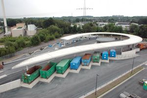 Der Wertstoffhof des ZBH. Foto: Stadt Marl / Blossey