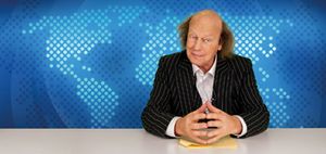 Der tagesschauer ist die stets aktuelle Reaktion von Arnulf Rating auf die täglichen Duschen in den Zeiten der Generaldebilmachung. Foto: Jörn Hartmann