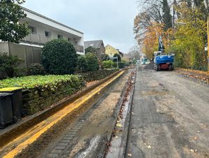 Die Arbeiten in der Droste-Hülshof-Straß;e haben begonnen. Foto: Stadt Marl / ZBH