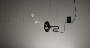 Foto von der Installation "Black Hole Horizon" von Thom Kubli
