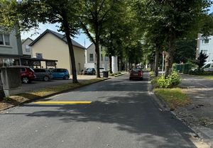 Das Ergebnis der Arbeiten auf der Kampstraß;e ist bereits zu erkennen. Foto: Stadt Marl / ZBH