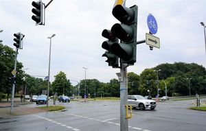 Die Kreuzung Herzlia-Allee/Rappaportstr./Bergstraß;e. Foto: Stadt Marl / Pressestelle