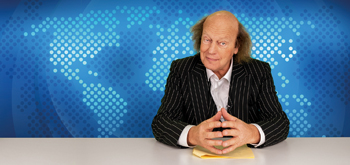 Der tagesschauer ist die stets aktuelle Reaktion von Arnulf Rating auf die täglichen Duschen in den Zeiten der Generaldebilmachung. Foto: Jörn Hartmann